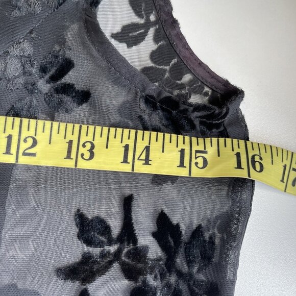 VTG Y2K Betsey Johnson Velvet Burnout Mini Dress Size 4 (Today's 0) Whimsigoth - Picture 9 of 13